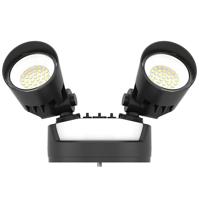 Black Westgate LED security light with PIR sensor, 16W-25W, available in 3000K, 4000K, and 5000K color temperatures.