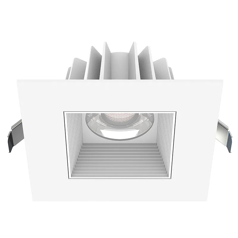White square LED wafer light by Westgate, 15W canless design, available in 2700K to 5000K color temperatures.