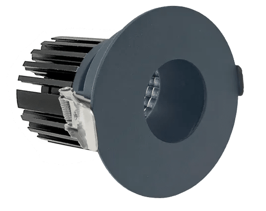 Westgate Black LED 3-inch architectural canless wafer light with pin hole trim, 10W, adjustable CCT for modern ceiling lighting.