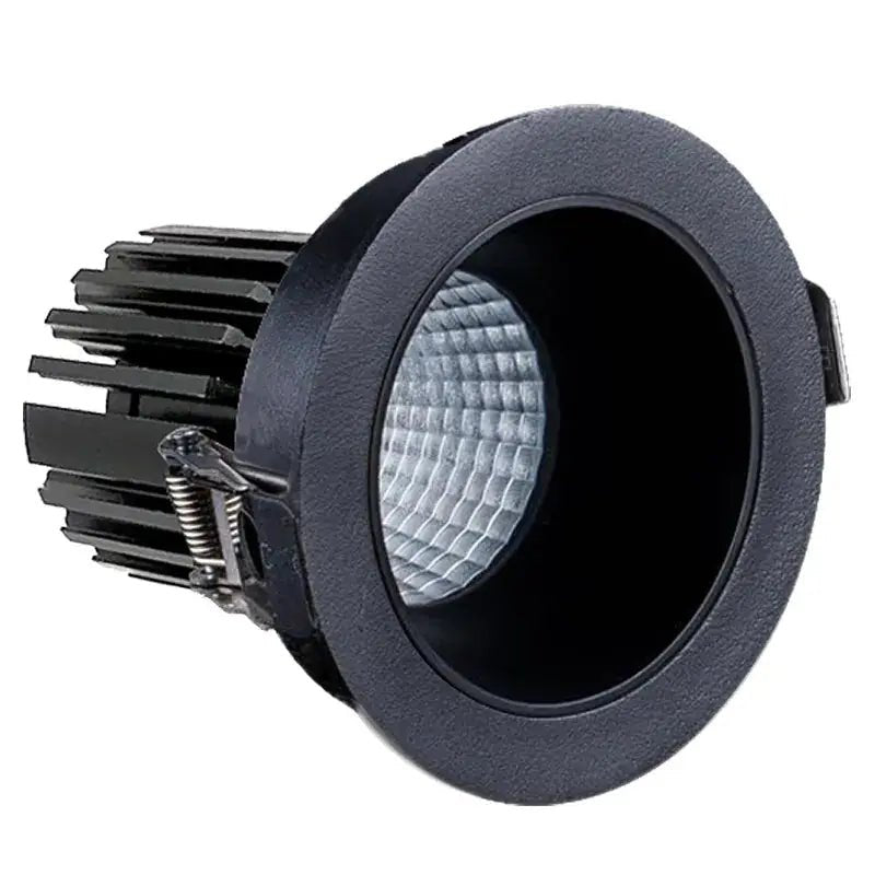 Westgate LED 3-inch architectural canless recessed light with black open trim, 10W, adjustable CCT, ideal for modern ceiling lighting.
