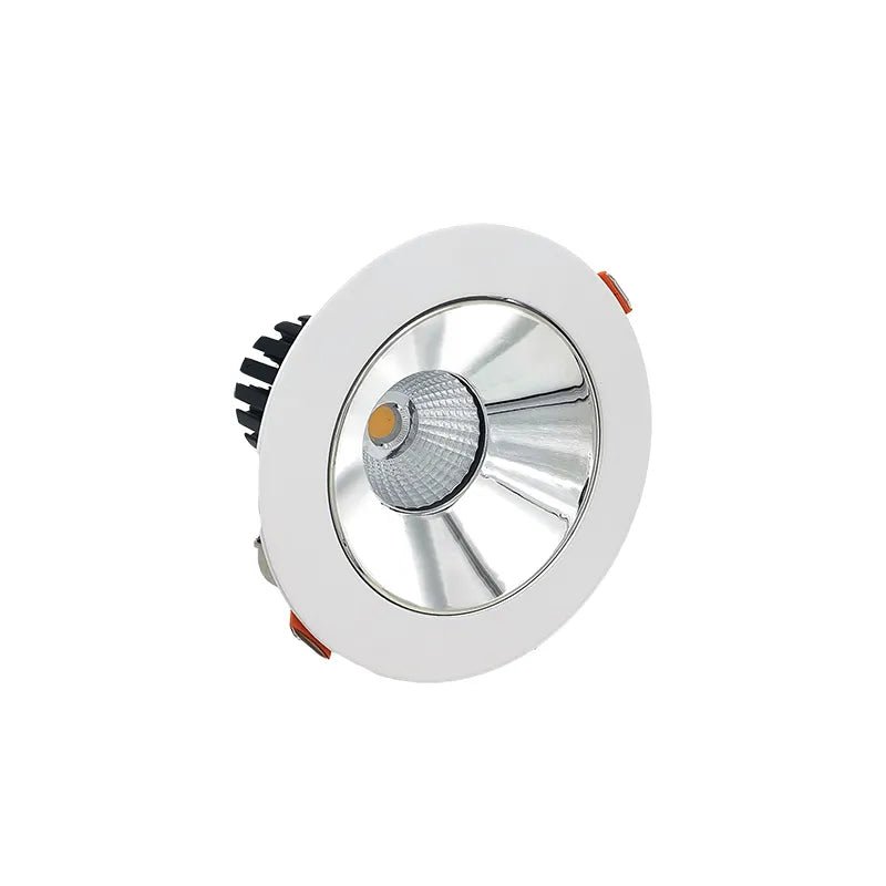 Westgate LED wafer 4-inch architectural canless open trim with clear reflector, 10W, adjustable CCT, ideal for modern lighting.