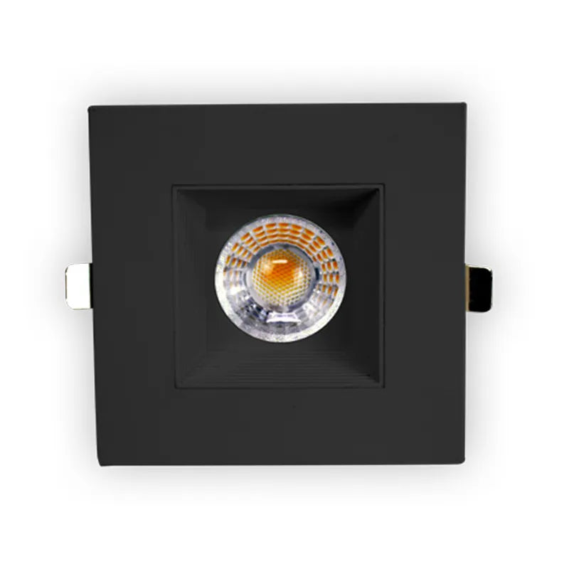 Square LED Black 2 Inch Canless Recessed Light, 9W