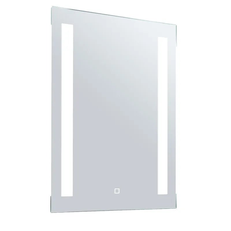 Westgate LED mirror with cabinet, featuring adjustable color temperature, dimming, and built-in defogger for bathroom lighting.
