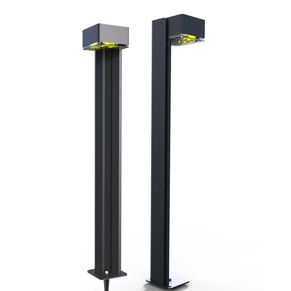 Westgate solar pathway stud light with 3W LED, 3000K warm white glow, solar powered outdoor lighting fixture
