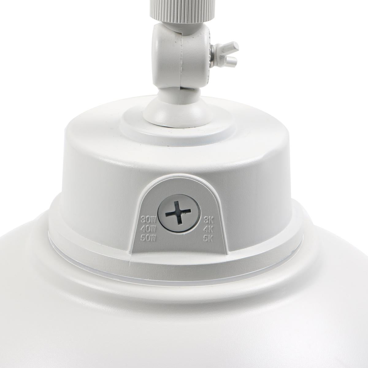 LED Gooseneck; 30W/40W/50W; CCT Selectable 3K/4K/5K; White