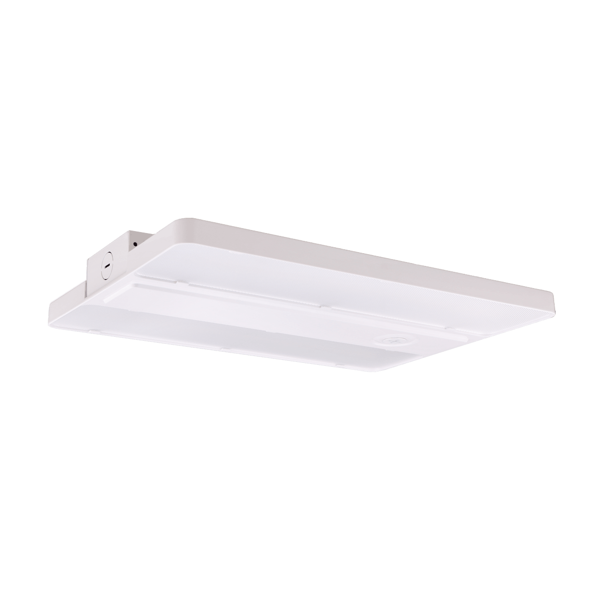 Eiko Linear High Bay Compact LED light with PowerSet 150W, 5000K, dimmable, 120-277V, suitable for industrial lighting.
