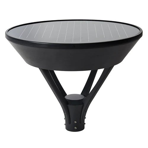 Black Beyond LED 20W Solar LED Light with 2600 lumens and 5000K color temperature, solar-powered outdoor lighting.