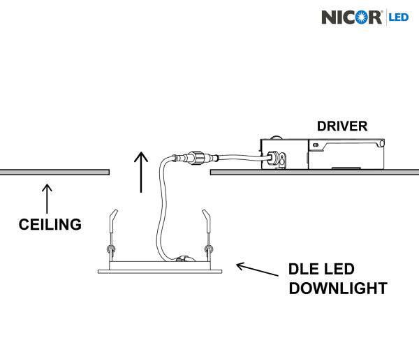 8 in. Round Black Flat Panel LED Downlight in 2700K - Green Lighting Wholesale