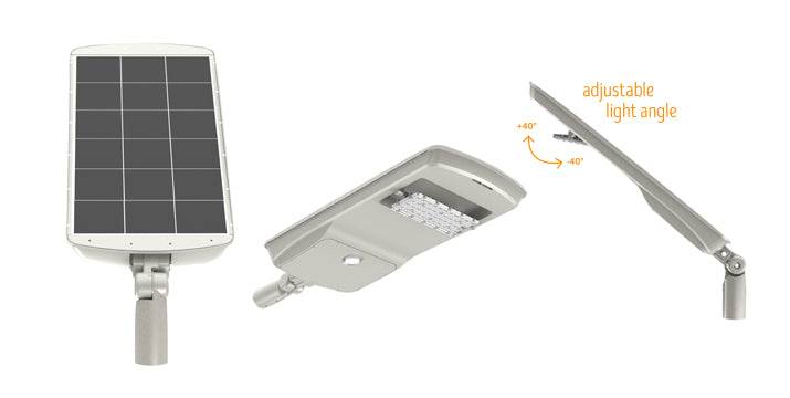 Solar Powered Cobra Head 30 watt, 6000 Lumens - Green Lighting Wholesale