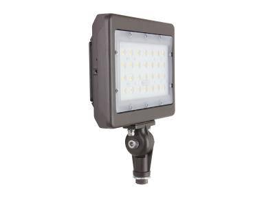 50 Watt 3000K Slim LED Flood Light Fixture With 1/2" Threaded Knuckle - Green Lighting Wholesale