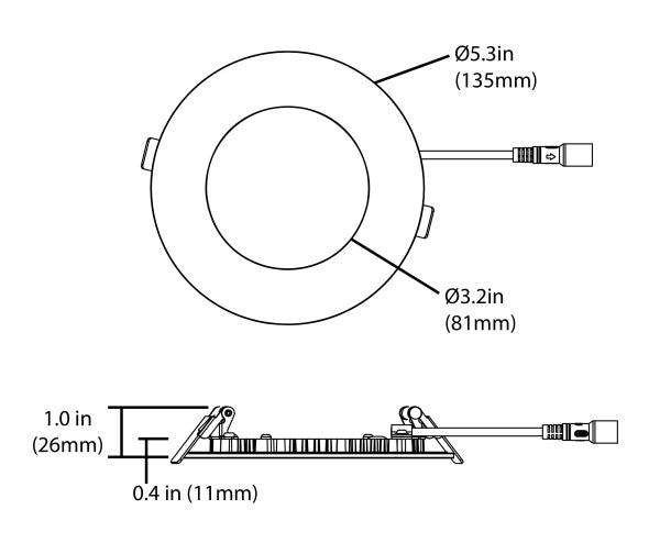 4 in. Oil-Rubbed Bronze Remodel LED Downlight Kit - Green Lighting Wholesale