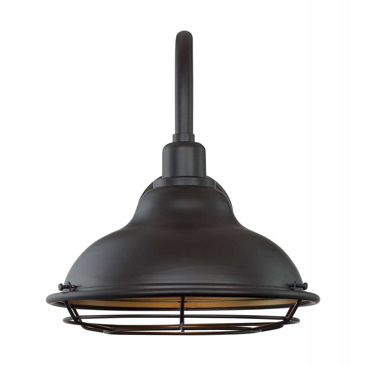 Newbridge - 1 Light Outdoor Sconce with- Dark Bronze and Gold Finish - Green Lighting Wholesale