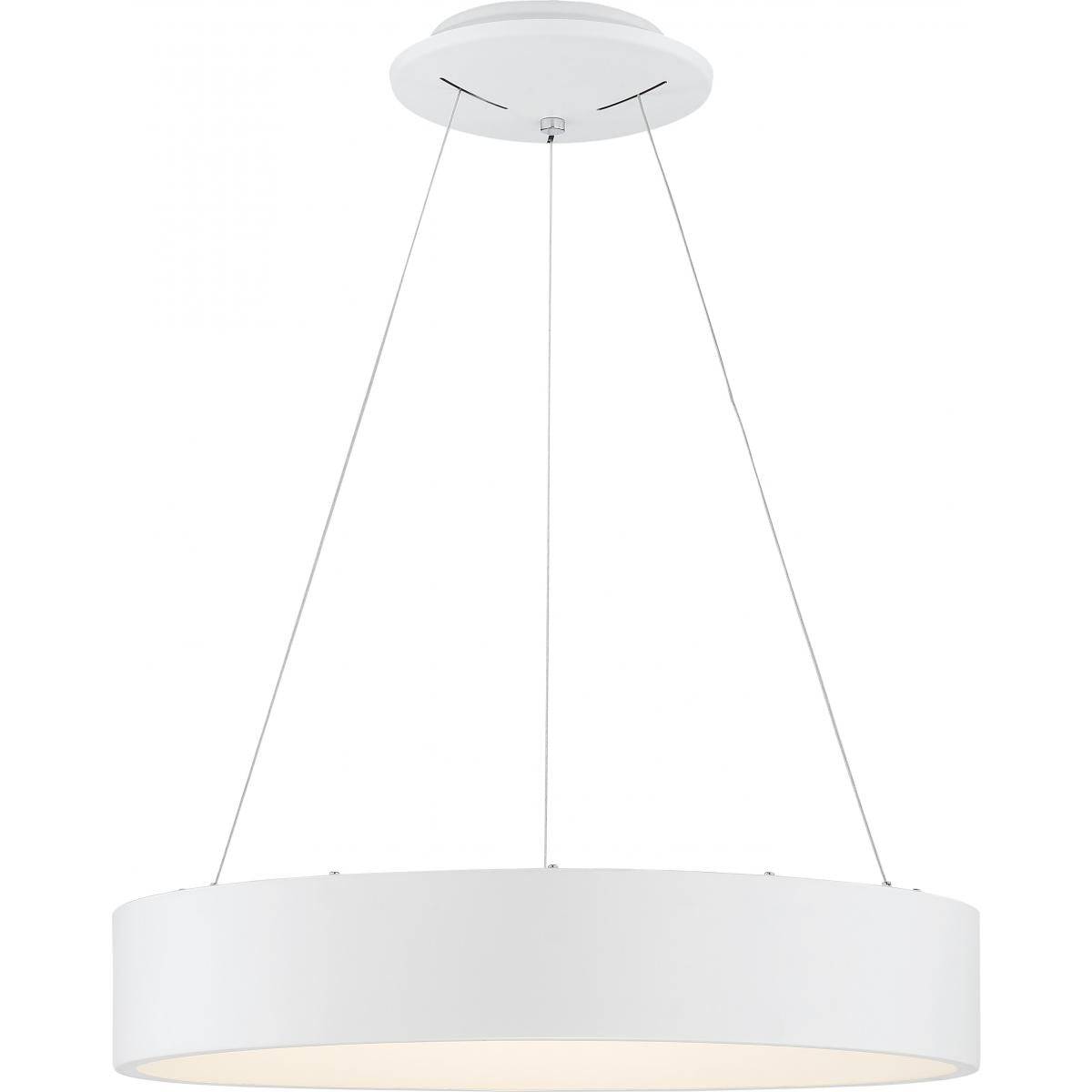 Orbit - LED 24" Pendant - White Finish - Green Lighting Wholesale