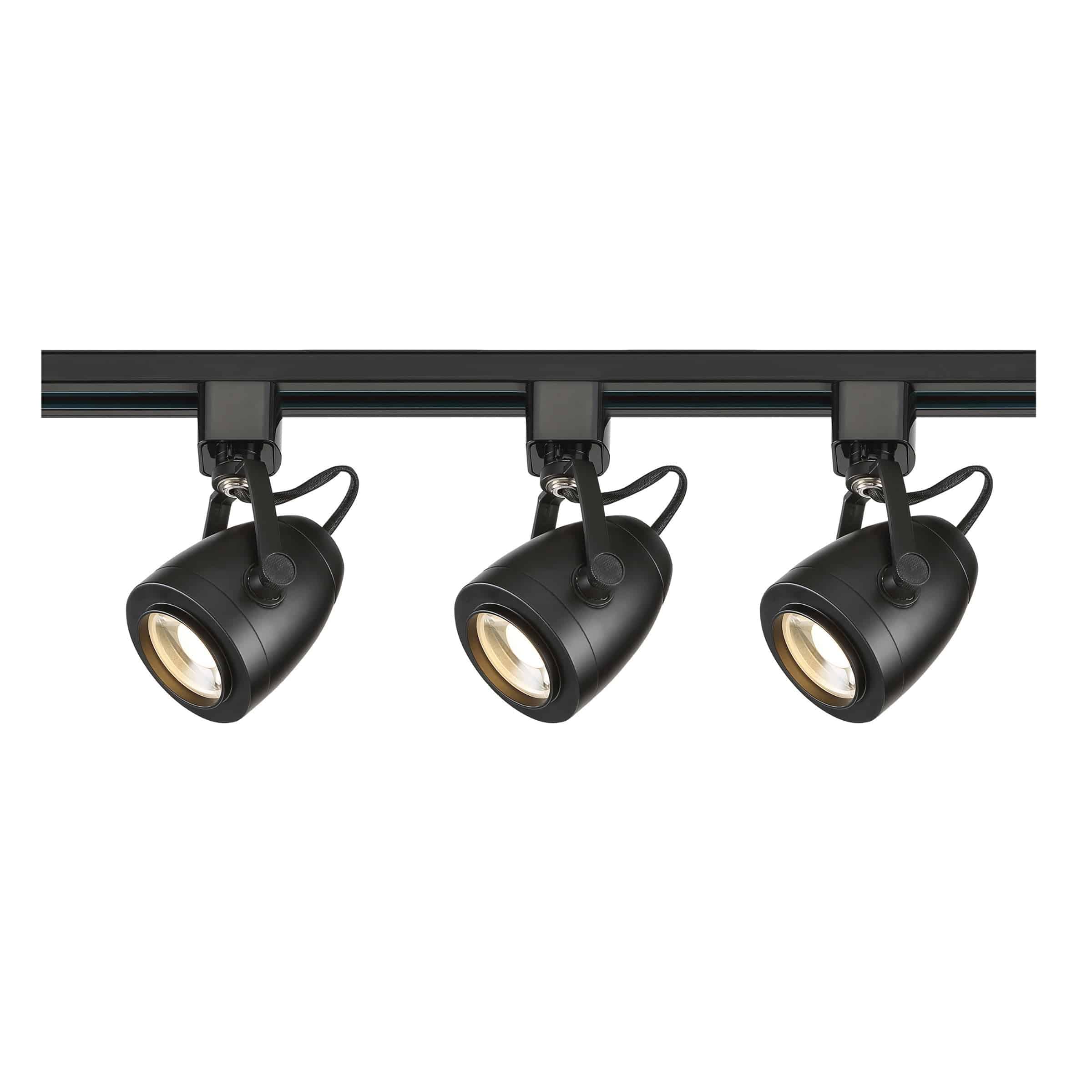 LED Signature 3 Head 120V Black Track Kit