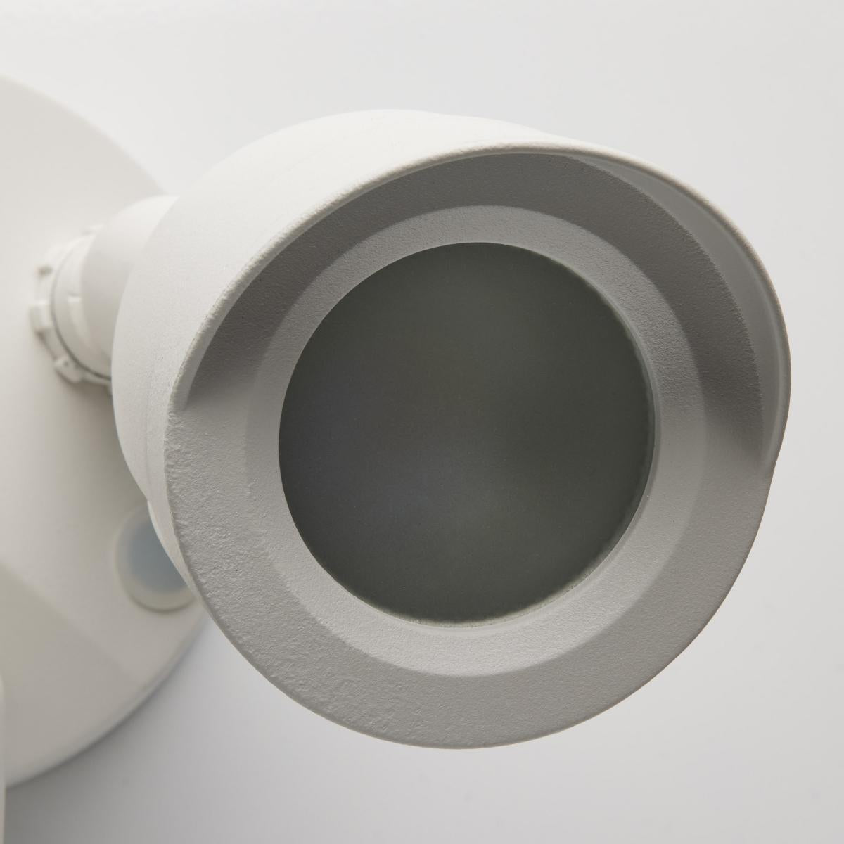 Satco Bullet Outdoor SMART Security Camera with Starfish technology, white finish, exterior lighting fixture for home security.