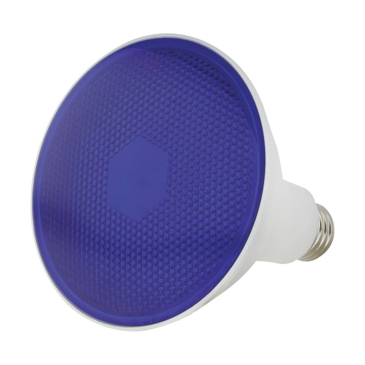 11.5 Watt PAR38 LED; Blue; 90 degree Beam Angle; Medium base; 120 Volt - Green Lighting Wholesale