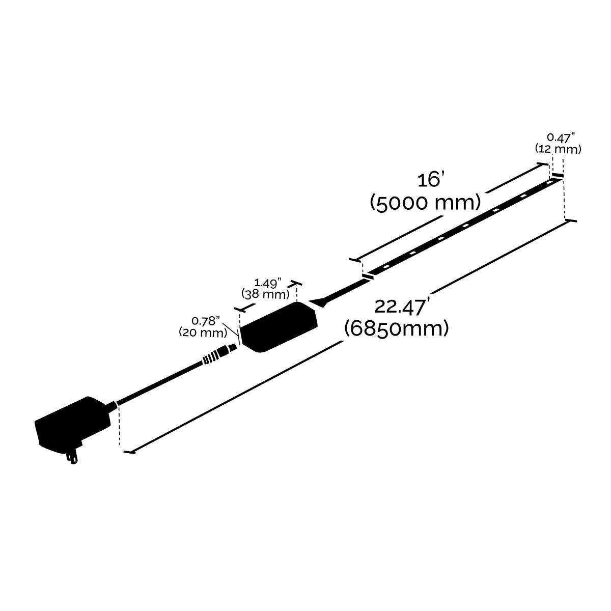 28 Watt; 16FT; Outdoor; LED; RGBW Strip Light - Green Lighting Wholesale