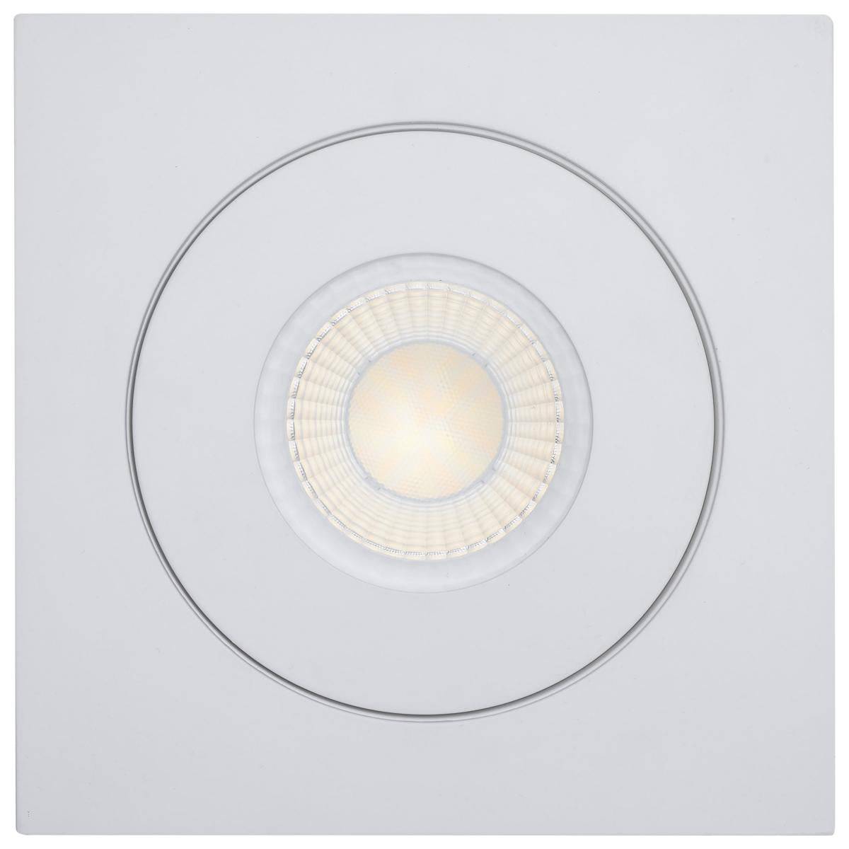 15 Watt; CCT Selectable; LED Direct Wire Downlight; Gimbaled; 6 Inch Square; Remote Driver; White - Green Lighting Wholesale