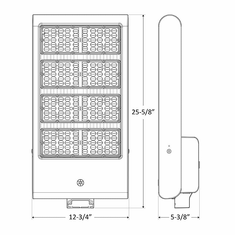 LED Multi-Power High Lumen Flood Light Series, 300W/400W/500W/600W, 5000K - Green Lighting Wholesale