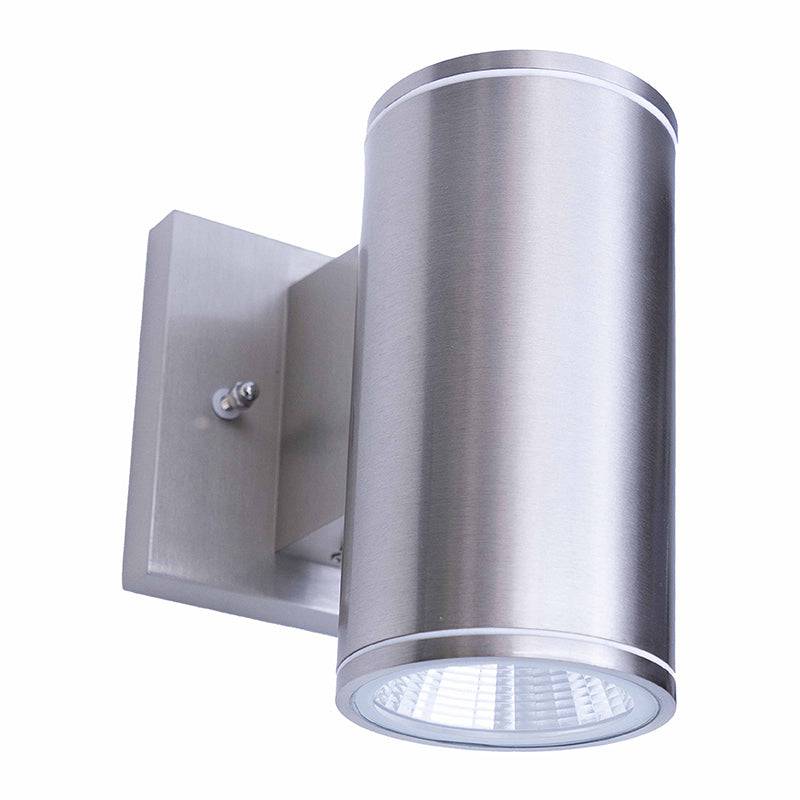 WMC3 - 3" Multi-Kelvin Brushed Nickel LED Wall Mount Cylinder Up/ Down Light - Green Lighting Wholesale