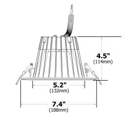 Color-Select 6-inch White Commercial Canless LED Downlight Kit - Green Lighting Wholesale