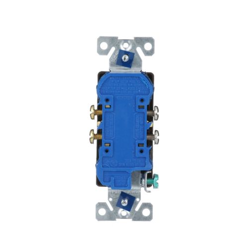 Eaton 15A Brown Residential Grade Decora Duplex Receptacle, #14-10 AWG- 125V