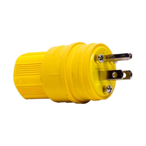 Eaton Cooper watertight straight blade plug, 15A 125V, wiring device with durable waterproof design for safe electrical connections