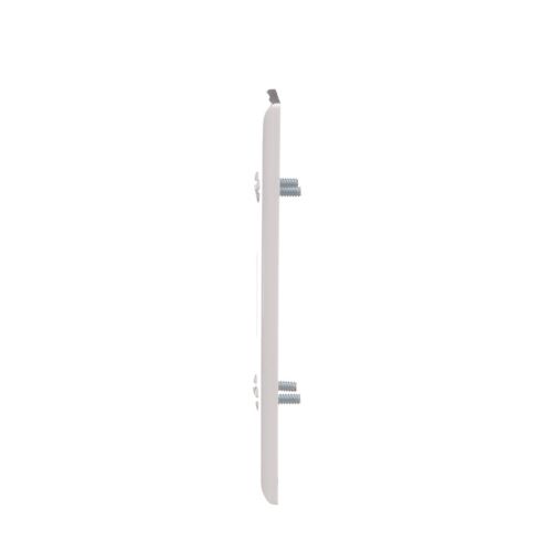 Eaton  Standard Toggle Wallplate, White, Toggle Cutout, Thermoset, Two-Gang