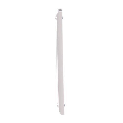 White Eaton single-gang Decora wallplate for wiring devices, made by Cooper, featuring a clean, standard design for wall outlet cover.