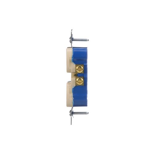 Eaton 15A Residential Grade Duplex Receptacle in Ivory- 125V - Cooper