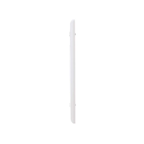 White Eaton decorator or GFCI single gang wallplate by Cooper, featuring a sleek, oversized design for wiring devices.