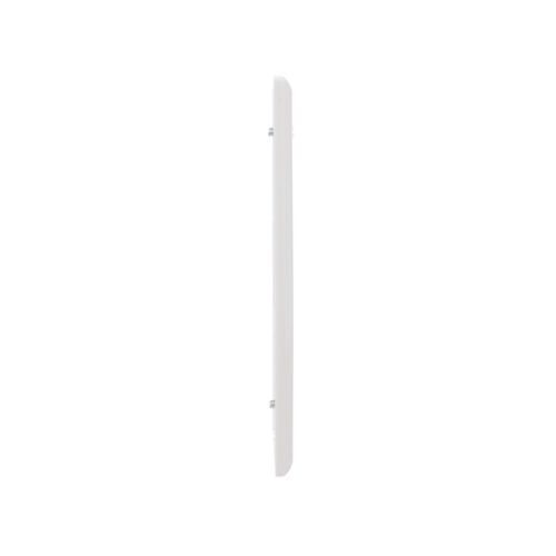 White Eaton GFCI single gang wallplate by Cooper, oversized decorator style for wiring devices, with smooth finish and secure mounting.