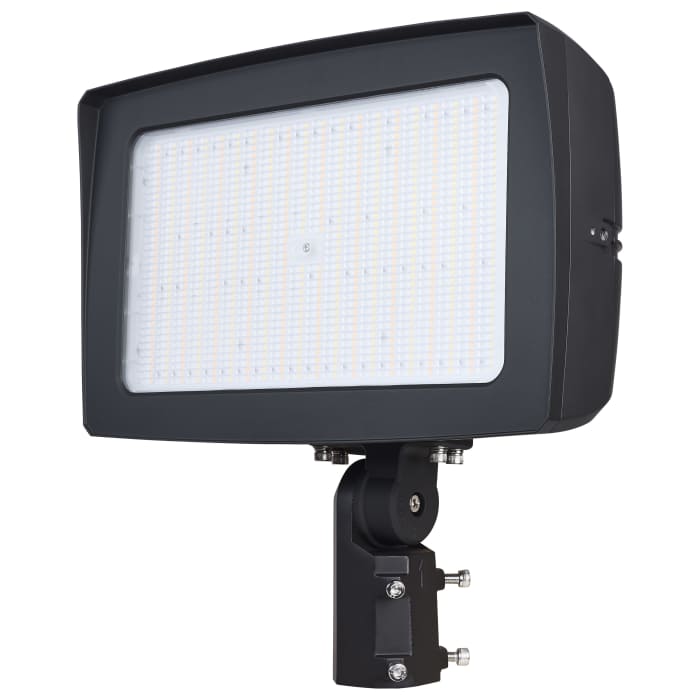 LED Flood Light; 300/250/200 Watt; 3K/4K/5K CCT; Beam Selectable; Bronze; 120-347 Volt w/ Photoeye - Satco