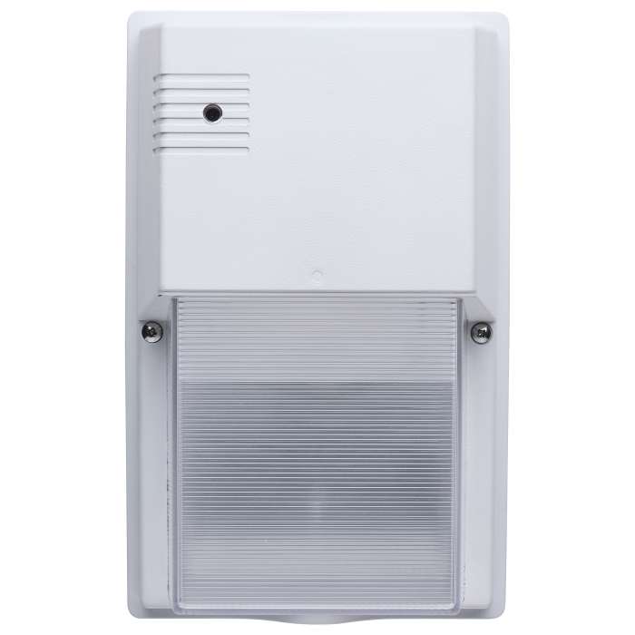 LED White Entryway Wall Pack; 10/15/20 Wattage Selectable; 30K/40K/50K CCT; w/ Photoeye