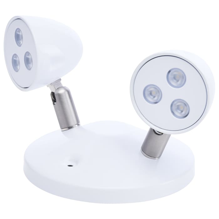 Remote Emergency Light; Chicago Approved; White Housing; Dual Head; 6 Vdc 3.0 W - Satco