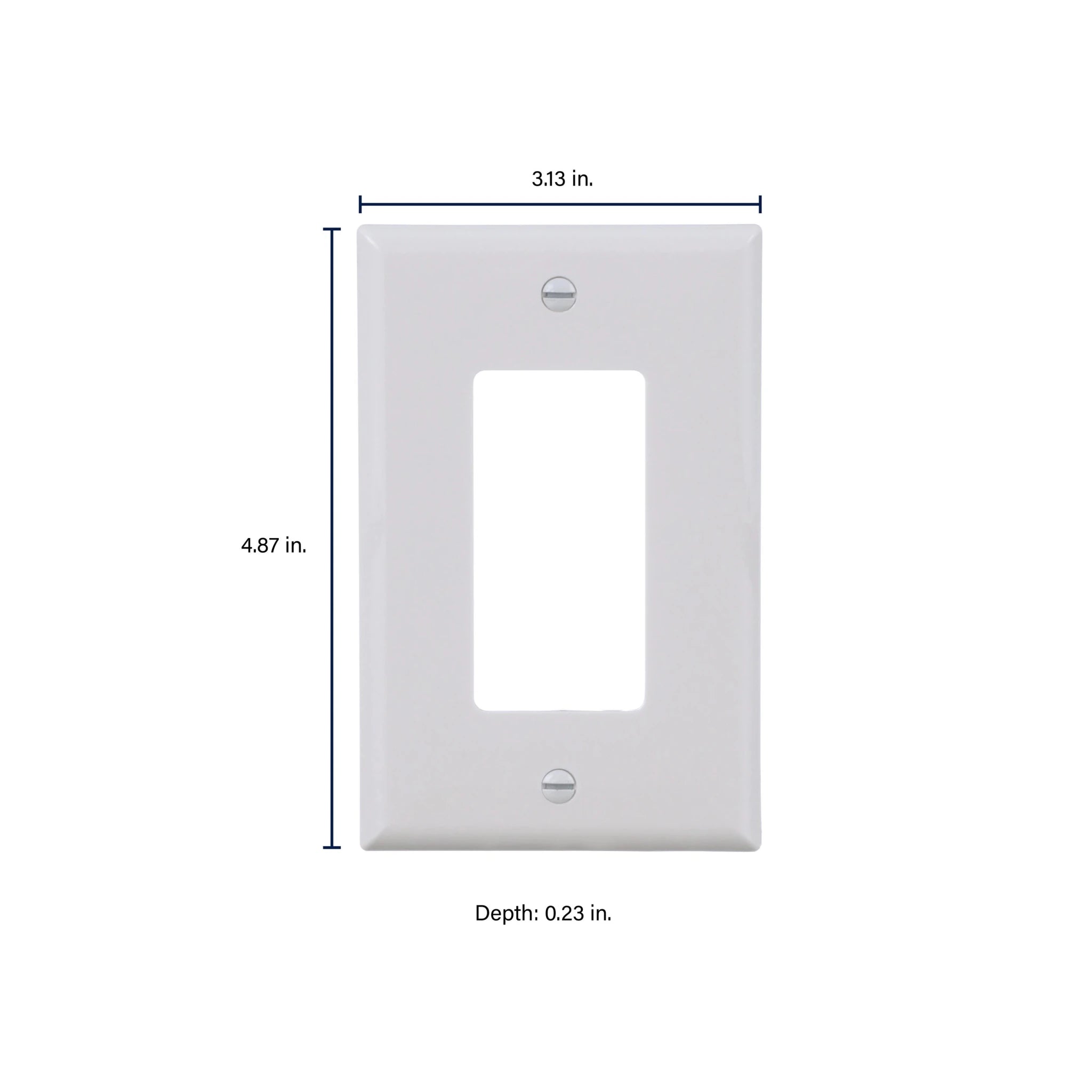 Set of ten white Eaton Mid-Size Single Gang Decorator Wallplates for wiring devices by Cooper, ideal for wall outlet covers.