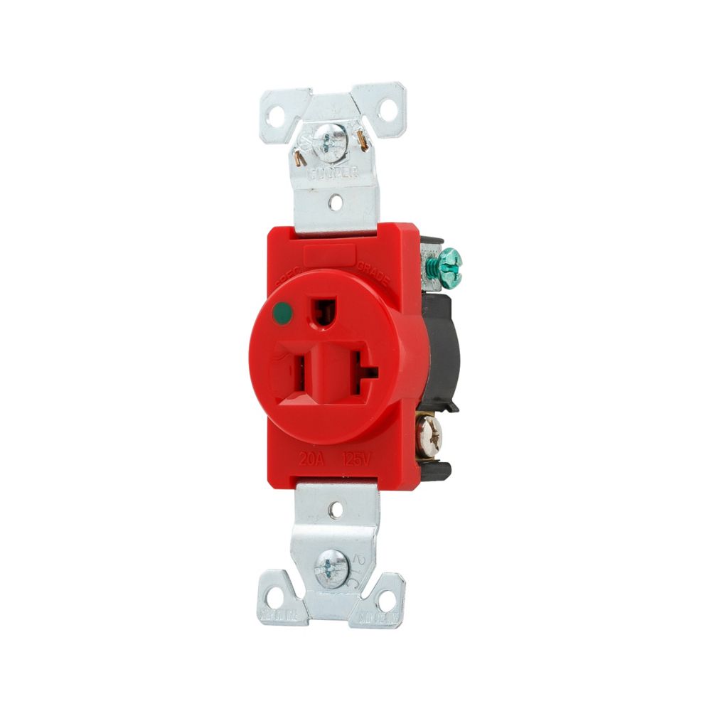 Eaton Extra Heavy-Duty Hospital Grade 20 AMP Single 