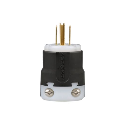 Eaton Arrow Hart Ultra Grip 15A Straight Blade Plug, #18 - #12 AWG, Industrial, 125V