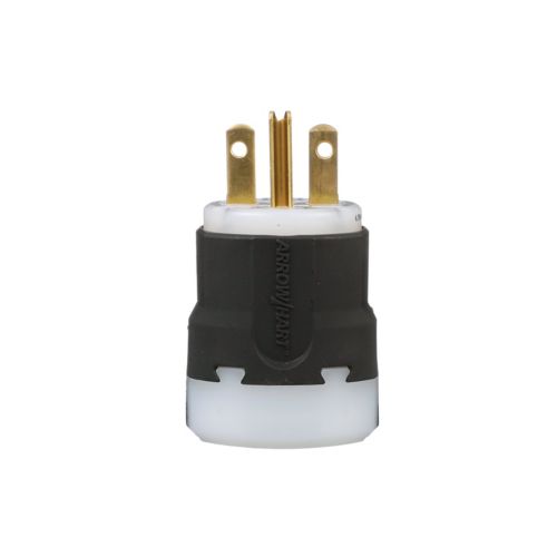 Eaton Arrow Hart Ultra Grip 15A Straight Blade Plug, #18 - #12 AWG, Industrial, 250V