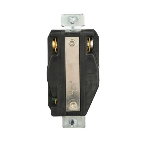 Eaton 20A color-coded locking receptacle in gray and black, industrial wiring device with Ultra Grip for secure connections.