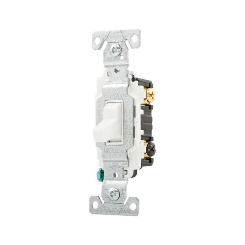 Eaton Commercial Grade 20A 3-Way Toggle Switch 