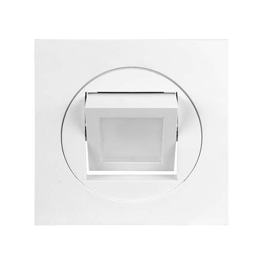 Square 4” Multi-Adjustable Gimbal Recessed LED Downlight