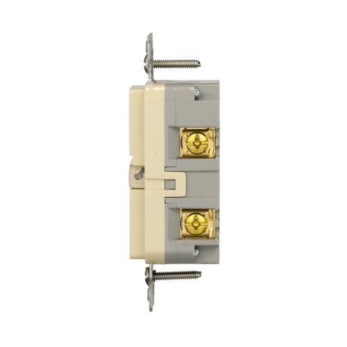 Eaton Self-Test GFCI, 15A, 125V, Ivory, Slim Design - Cooper