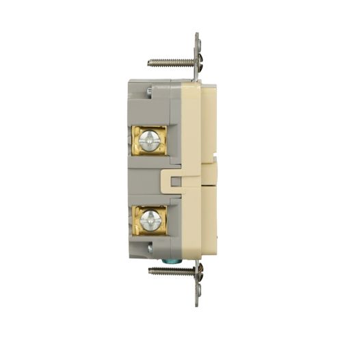 Eaton Self-Test GFCI, 15A, 125V, Ivory, Slim Design