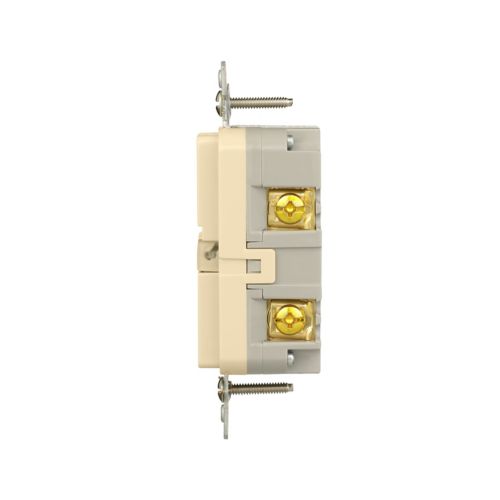 Eaton Self-Test GFCI, 20A, 125V, Ivory, Slim Design - Cooper