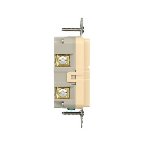 Eaton Self-Test GFCI, 20A, 125V, Ivory, Slim Design - Cooper