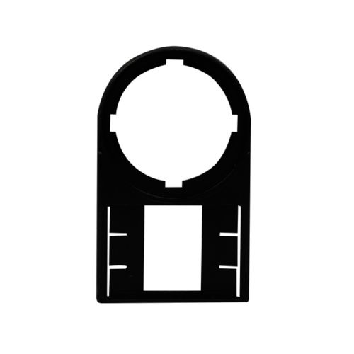 M22 Modular Pushbutton Legend Plate Holder 22.5 mm, Button: Black, IP66, NEMA 4X