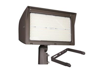 LED 320W Flood Light - Wattage & CCT Select - Adjustable Beam Angle- 44,880 Lumens, 120-277V, Slip Fitter Mount & Shorting Cap Included - TAA Compliant - MaxLite
