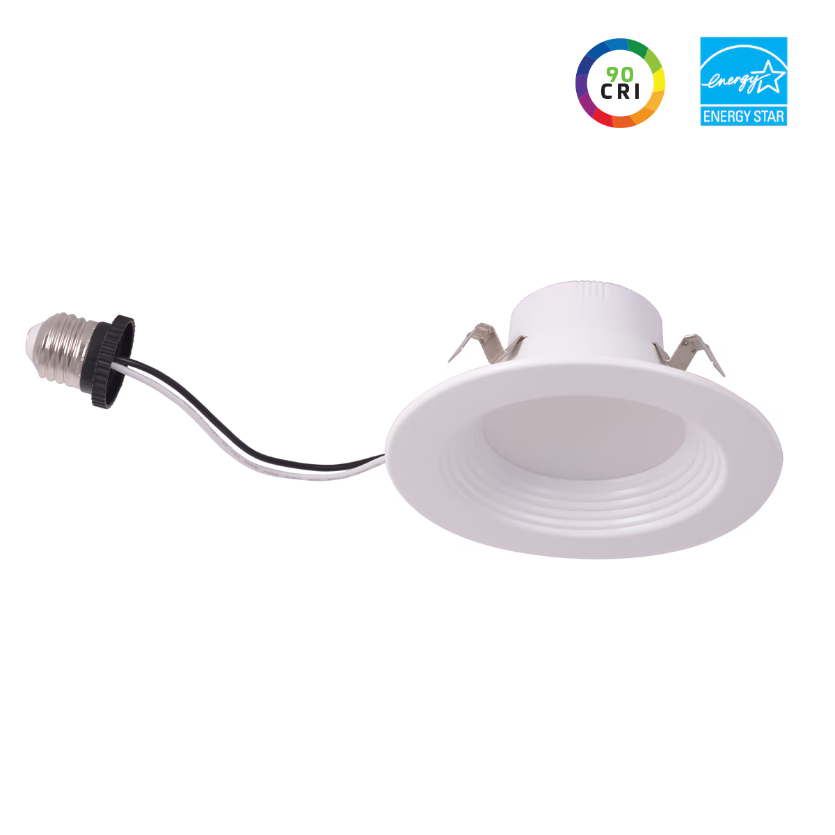 4IN, Downlight Retrofit, Wattage 12/9.5/7.3W, 90CRI, CCT 27/30/35/40/50K, 120V, Triac Dim, White