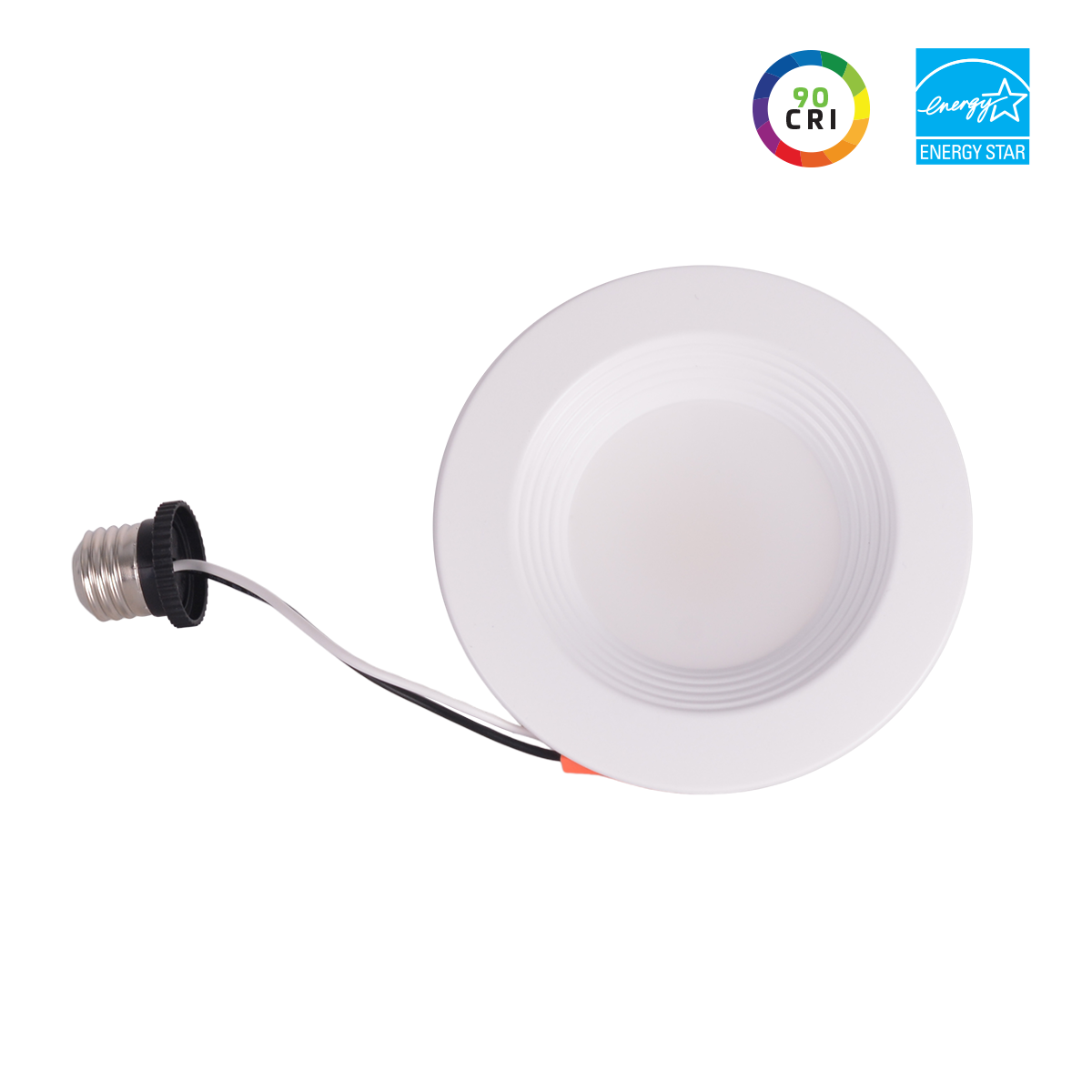 4IN, Downlight Retrofit, Wattage 12/9.5/7.3W, 90CRI, CCT 27/30/35/40/50K, 120V, Triac Dim, White